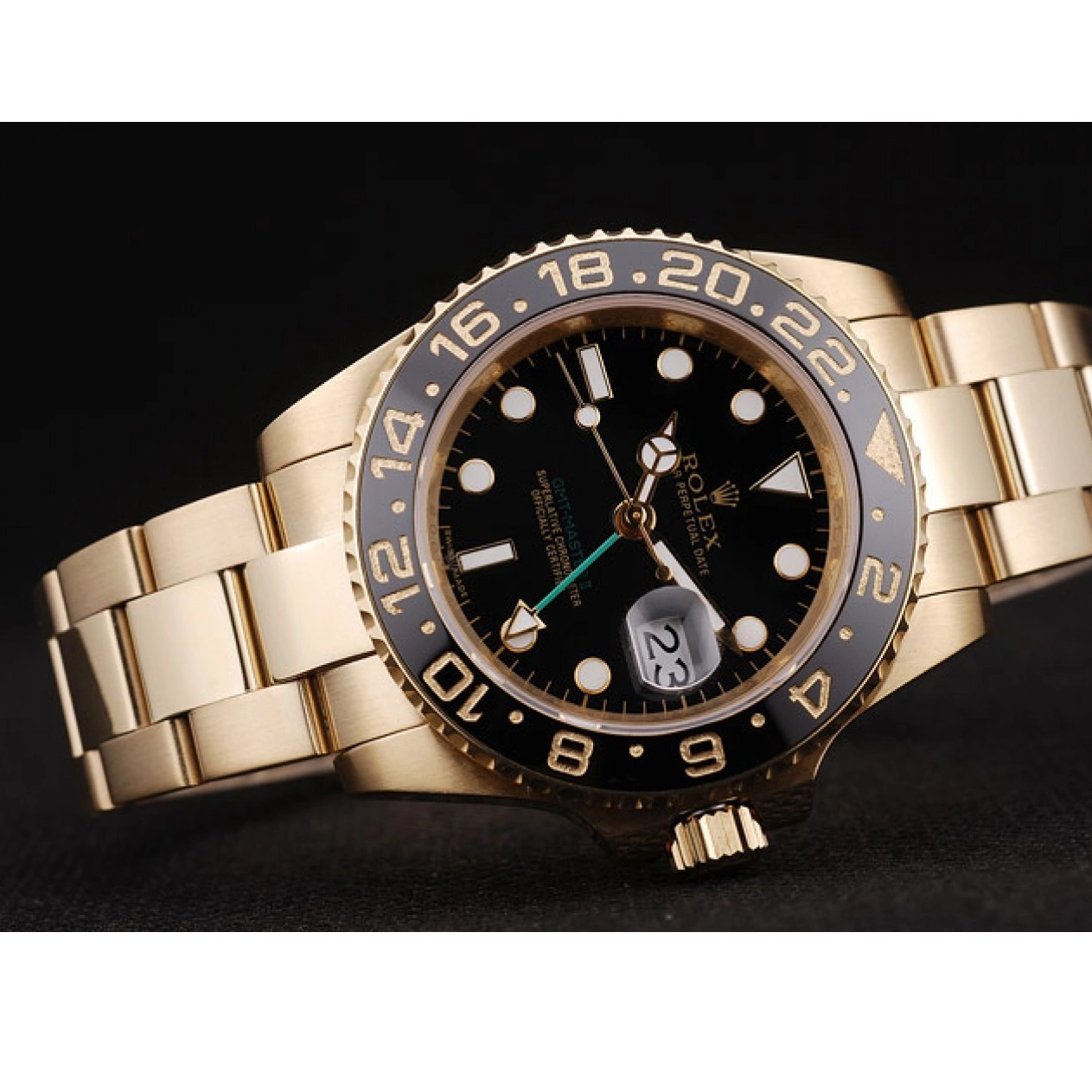 Aaa replica watch Black II Rolex GMT Bezel 98228 Master Black Ceramic Dial 0627
